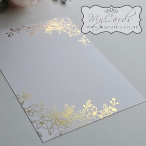 Products: Foiled Floral Wedding Invitation BLANK