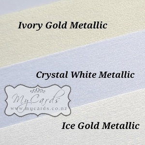 DIY - Do It Yourself - MyCards Wedding Invitations: Ice Gold Metallic PAPER 120gsm – SRA3 or custom size