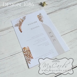 140mm Square Envelopes - MyCards Wedding Invitations: Autumn Wedding Invitations Design 1086