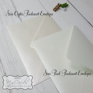 5x7 Envelopes i8 A7 (5x7) - MyCards Wedding Invitations: 5×7 Oyster Pearlescent Diamond Flap Wedding Envelopes