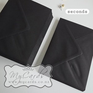 5×7 Black Diamond Flap Envelopes 100gsm SECONDS