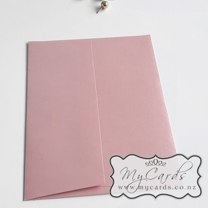 5x7 Envelopes i8 A7 (5x7) - MyCards Wedding Invitations: Blush Pink Metallic 5×7 Envelopes Square Flap 120gsm