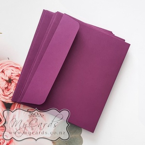 Grape Purple Envelopes Rectangle Flap 140mm x 180mm Metro END OF LINE