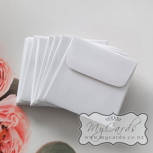 5x7 Envelopes i8 A7 (5x7) - MyCards Wedding Invitations: White Envelopes 85mm Square Rectangle Flap 150gsm END OF LINE Pack of 28 (LAST 84)