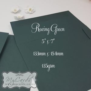 Racing Green Matt 5×7 Envelopes Square Flap 135gsm