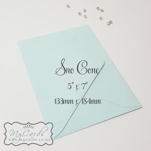 Snow Cone Envelopes 5×7 Diamond Flap END OF LINE