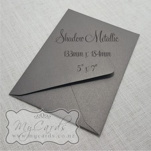 Shadow Metallic Envelopes 5×7 Diamond Flap END OF LINE