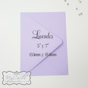 Lavender Envelopes 5×7 Diamond Flap