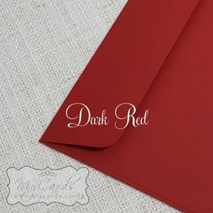 Dark Red Envelopes 5×7 Rectangle Flap