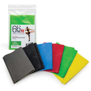 Resistance Band Tubing: 66FIT LATEX FREE RESISTANCE EXERCISE BAND 1.2M