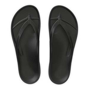 LIGHTFEET ARCH SUPPORT JANDALS - BLACK
