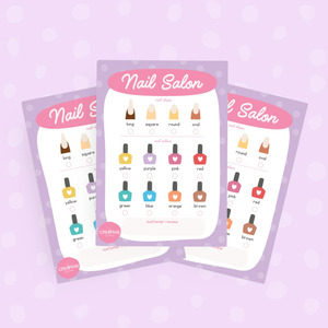 Products: Nail Salon Pretend Play Notepad