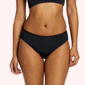 Period Underwear: Love Luna Tween/Teen Girls First Swim Bikini Brief - Black