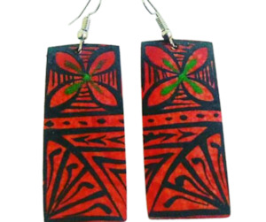 Handcrafted 1: Rec Printed Earrings (Peter Pipe 1)