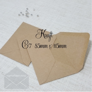 Kraft C7 Envelopes