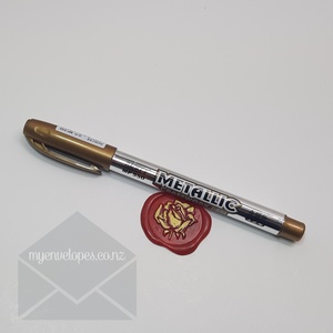 Gold Metallic Pen – for Wax Seal Highlighting – CRAFT PEN write on Card