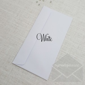 Dle: White Envelopes DLE Rectangle Flap