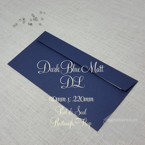 Dark Blue Envelopes DL Rectangle Flap