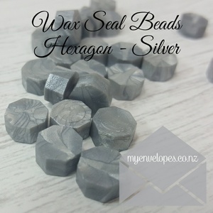 Wax Seal Beads – Silver (bag of 100)