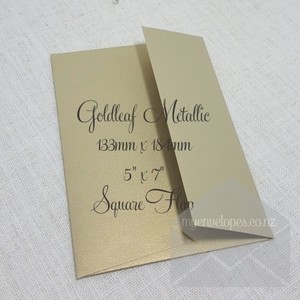 5x7 (A7): Goldleaf Metallic Envelopes 5×7 Square Flap