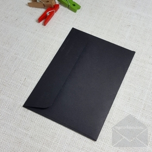 Black Envelopes C7 Rectangle Flap