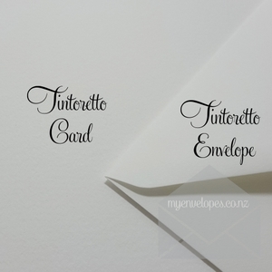 Tintoretto Textured Envelopes 155mm Square Diamond Flap Off White