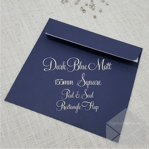 155mm Sq: Dark Blue Envelopes Square 155mm