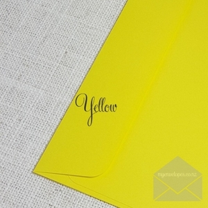 Yellow Envelopes Square Rectangle Flap 155mm