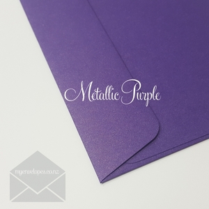 C6 114mm x 162mm: Purple (Dark) Metallic Envelopes C6 Rectangle Flap
