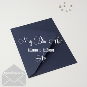 Navy Blue Envelopes A6 Diamond Flap 135gsm 118mm x 163mm