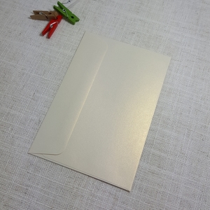 Ivory Gold Metallic C6 Envelopes Rectangle Flap