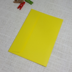C6 114mm x 162mm: Yellow C6 Envelopes Rectangle Flap