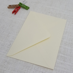 Vanilla Cream C6 Envelopes Diamond Flap END OF LINE