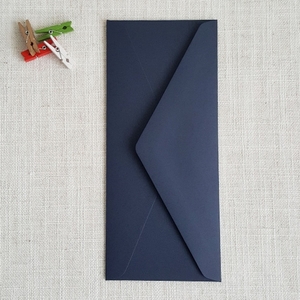 Matt Navy Blue No 10 Envelopes Diamond Flap
