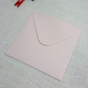 130mm Square: Pink Textured 130 mm Square Envelopes Diamond Flap – END OF LINE