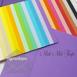 Dle: Purple Envelopes DLE Rectangle Flap END OF LINE