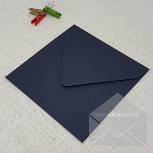 Navy Blue Envelopes 165mm Square Diamond Flap