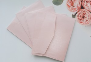 Blush Pink Metallic Envelopes 5×7 (135mm x 195mm) Mid END OF LINE