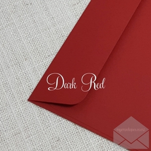 Products: Dark Red Envelopes 5×7 Rectangle Flap