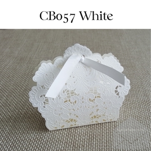 Z-CB057 White Wedding Favour Box Lasercut