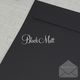 Black 140mm Square Envelopes Rectangle Flap