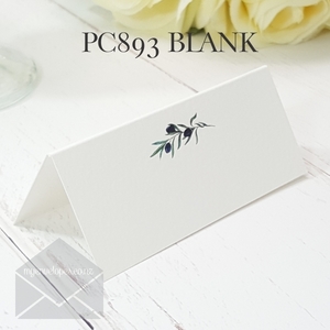 Blank Placecards Olive Branch PC893 35mm High x 80mm Wide Tent