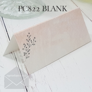 Products: Blank Placecards Watercolour Peach PC822 35mm High x 80mm Wide Tent