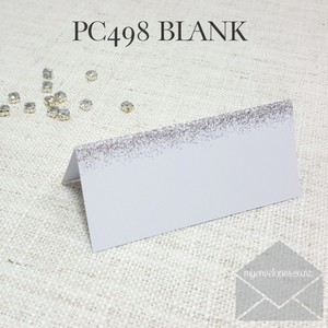 Products: Blank Placecards Silver Glitter Look 35mm High x 80mm Wide