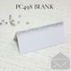 Blank Placecards Silver Glitter Look 35mm High x 80mm Wide
