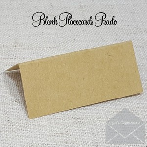 Products: Blank Placecards Prado Kraft 35mm High x 80mm Wide