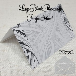 Blank Placecards Pacific Island 55mm High x 90mm Wide PC739L