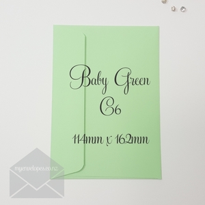 Baby Green Envelopes C6 Rectangle Flap