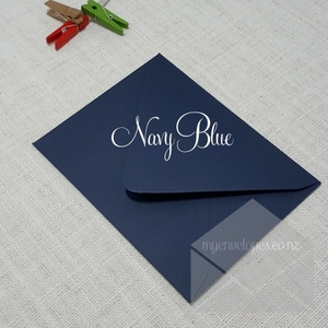A2 111mm x 146mm: Navy Blue Envelopes A2 Diamond Flap Matt 135gsm