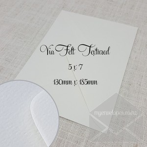 Via Felt Textured Envelopes 5×7 Diamond Flap – Mid Flap END OF LINE